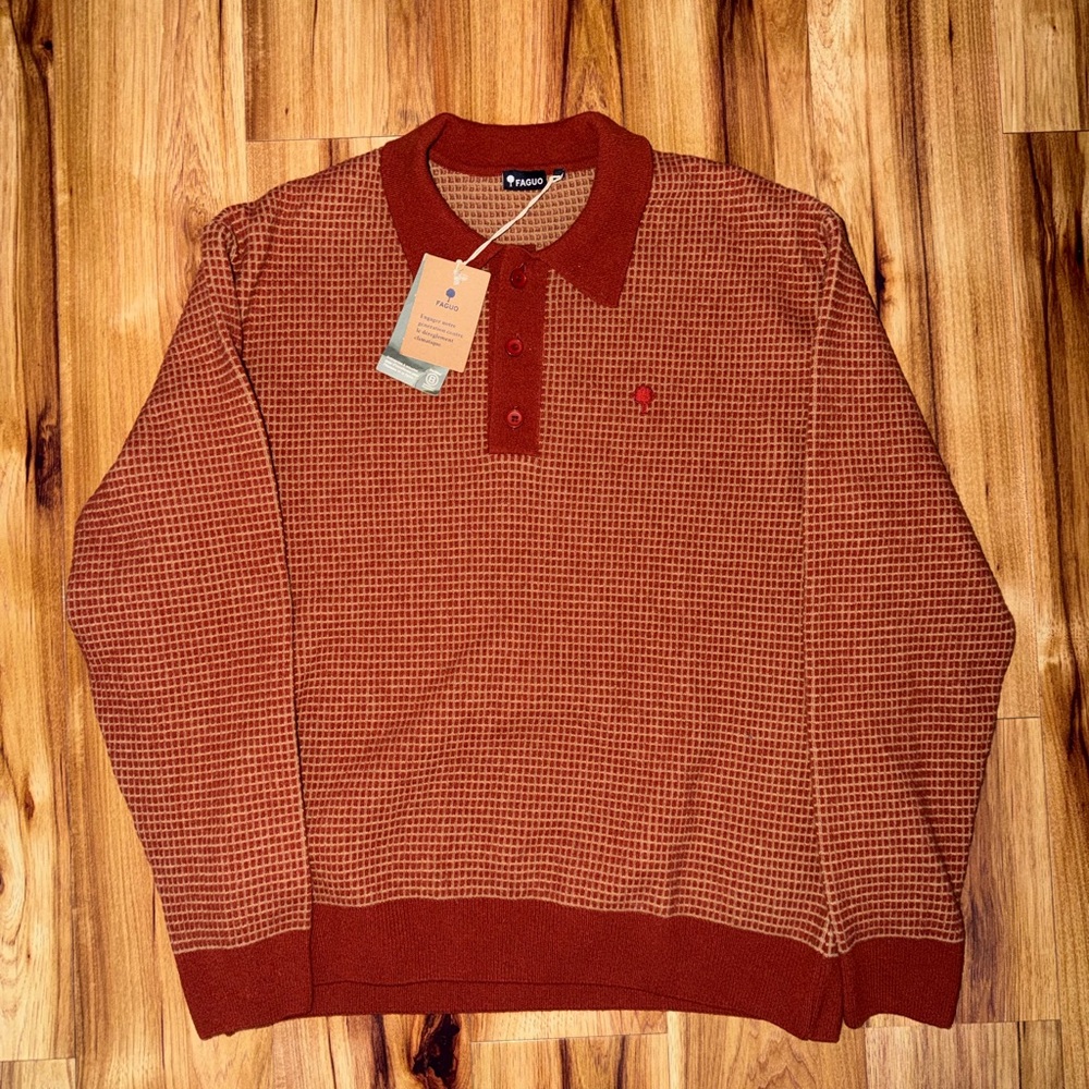 NWT Faguo Red Polo - Men’s Large